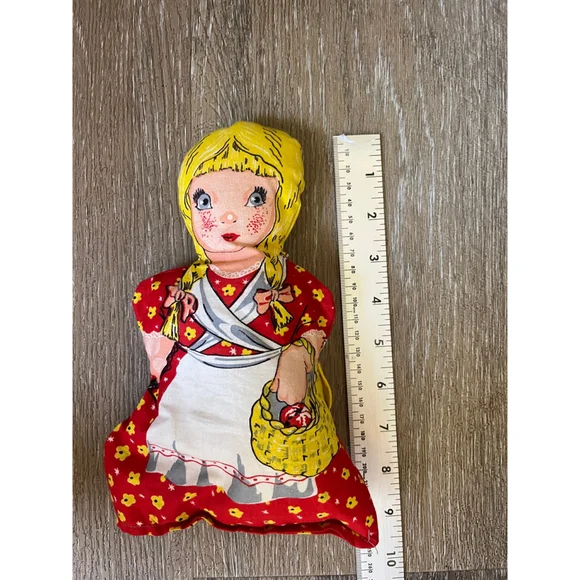 Girls Unbranded Dolls & Accessories One Size Red Yellow Fabric Dolls - Picture 2 of 5